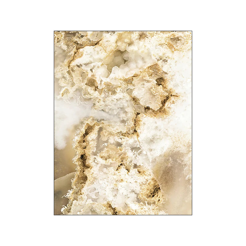 Nordic Modern Art Picture Canvas Painting Wall Art Golden Leaf Beach Scenery Poster and Print for Home Decor Living Room Design