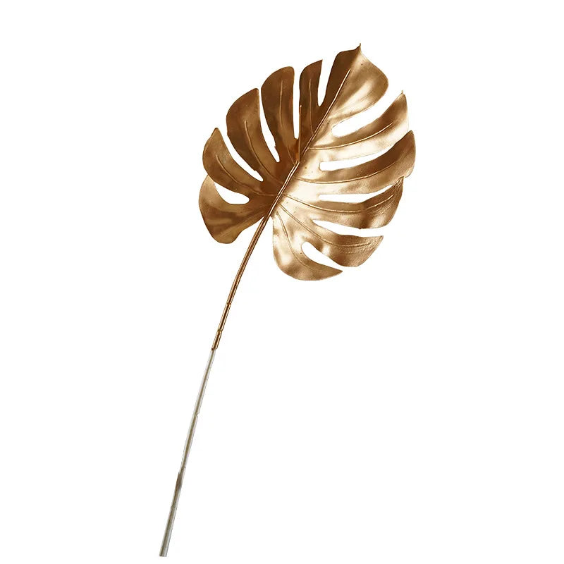 Artificial Golden Ginkgo Leaf Flower Christmas Home Decoration Golden Rose Gold Eucalyptus Decoration Flower Arrangement